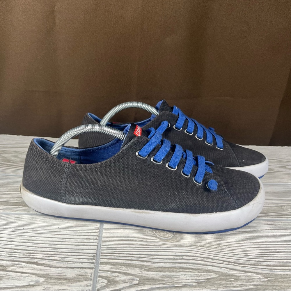 Camper Mens Shoe Peu Rambla Black Blue Barefoot Sneaker EU 43 Mens Size 9.5